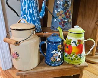 Enamel ware coffee pots