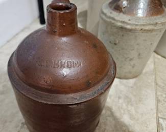 EC Brown pottery jug