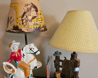 Western cowboy lamps