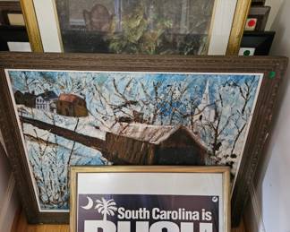 Signed by Bush campaign poster