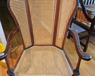 Caned chair