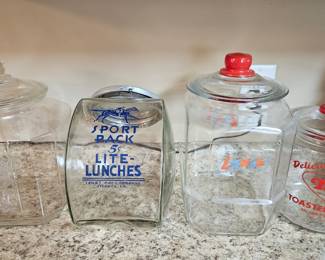Lance, Tom's and other clear glass jars