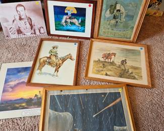 Western cowboy prints