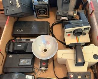 Vintage cameras.