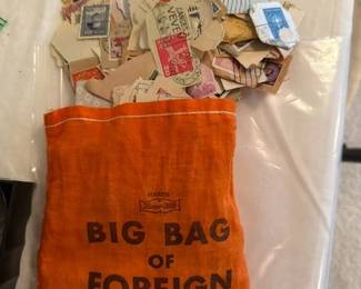 Vintage international stamps.