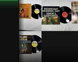 Vinyl LP Lot – Folk & Acoustic | Joni Mitchell, Simon & Garfunkel & Acoustic Greats | 5 Records