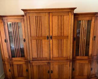 Gorgeous Mission Style Wooden Entertainment Center