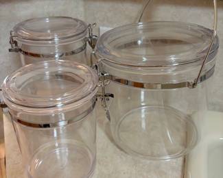 Acrylic storage containers Like new!