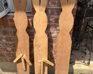 Vintage wooden cutouts