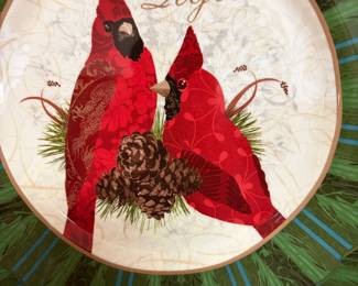 Cracker Barrel Christmas plates