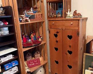 Vintage CottageCore Furniture with cut out hearts 