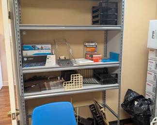 Metal shelving rack content sold separately