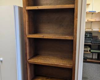 Wooden bookcase