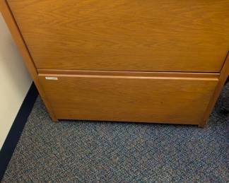 Wooden bookcase two drawer