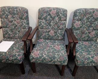 Three individual chairs