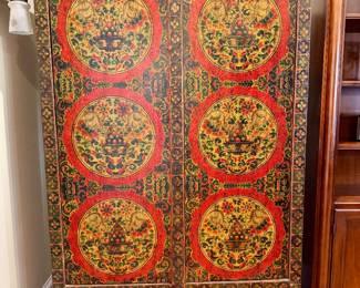 Tibetan style painted chest (2 available)