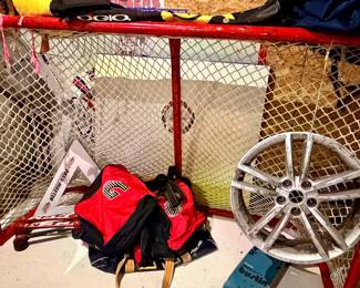 Ice Hockey goal and gear