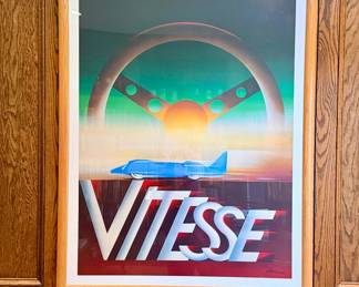 "Vitesse" Poster; Gerard Courbouleix-Deneriaz (Razzia); 1994
