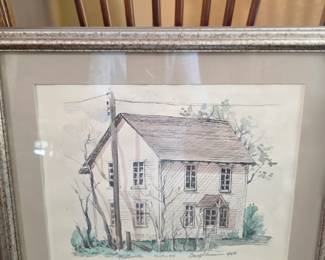 Carol Skinner signed water color