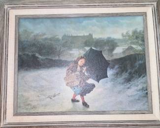 "GUST OF WIND" signed DARGELAS