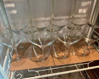 12 martini glasses