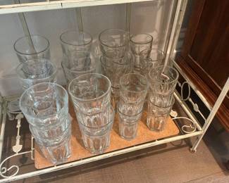 Heavy glass tumblers,14 Large ,12 small