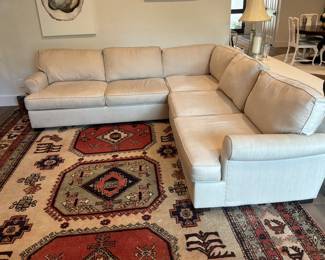 Sectional sofa, two love seats, a corner piece and one single chair