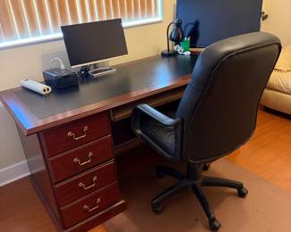 Office desk and chair