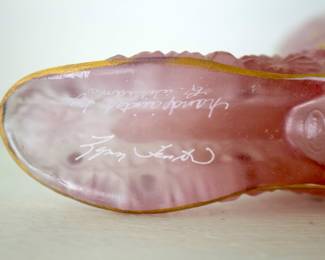 Fenton Hand Painted Shoe Lynn Fenton