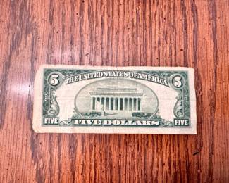 Silver Certificate $5