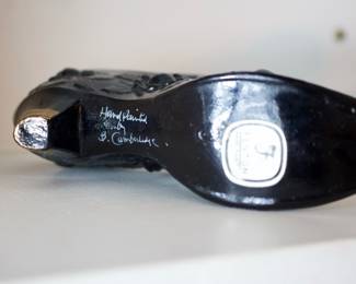 Fenton Hand Painted Shoe