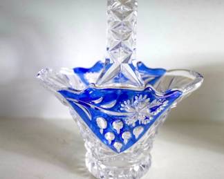 Cut to Clear Crystal Basket