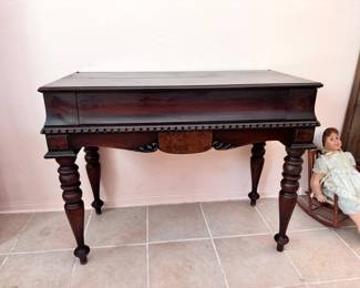 Vintage Shaw Spinet Writing Desk