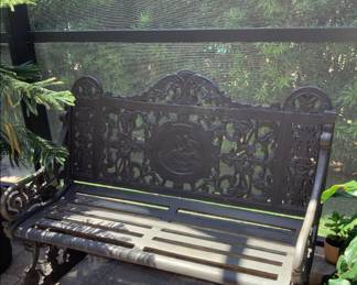This bench is super heavy, solid, wrought iron high-quality