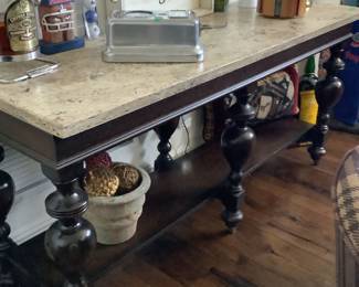 Renaissance revival Jacobean style sideboard 20.5 DX 65.5 LX 31H