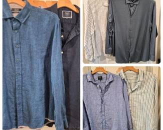 Mens Long Sleeve Dress Shirts XXL