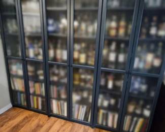 Dark Blue Modern Shelf Two Door