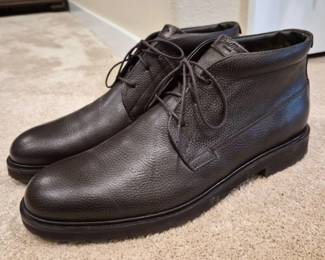 Good Man Brand Dark Brown Pebbled Leather Shoes Size 13