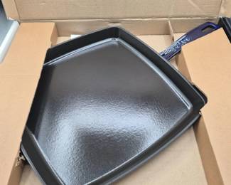 Staub Blue Enameled Square Pan