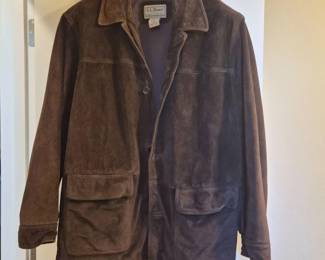 Two Mens XL Jackets LLBean Suede & Orvis Cotton