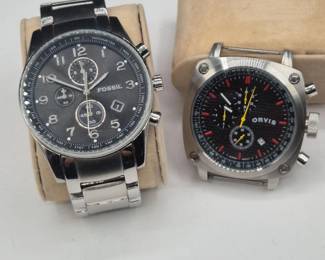 Mens Fossil Orvis Chronograph Watches