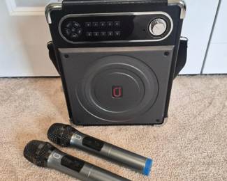 Portable Bluetooth Karaoke Machine JYXS55 Two Microphones