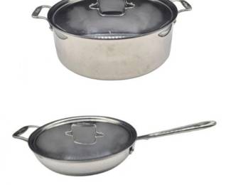 AllClad Stainless 6qt Deep Sauté 7qt Dutch Oven Lidded