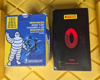 Michelin Pirelli 21 Heavy Duty Motorcycle Inner Tube Set New