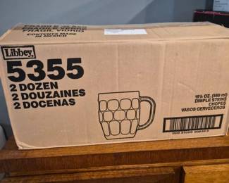Libbey 5355 Dimple Beer Steins 2Dozen