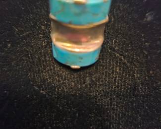 Custom made Sterling and Turquoise ring