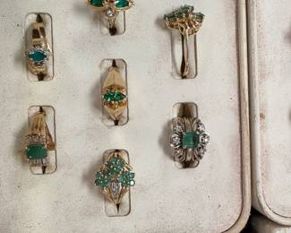 Assorted Gold rings 