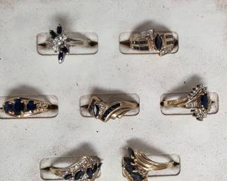 Assorted Gold rings 