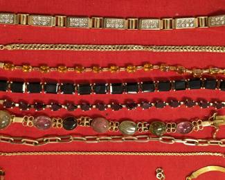 Assorted Gold bracelets 