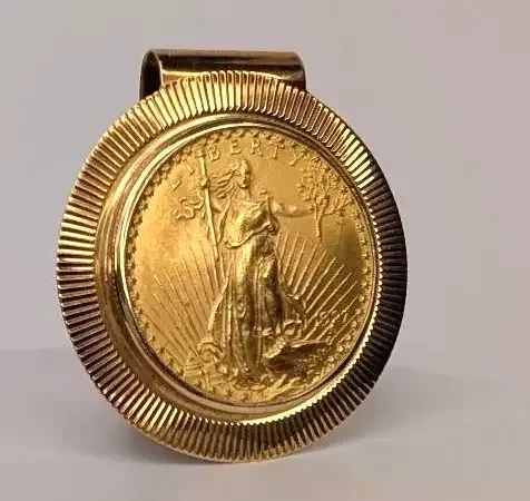 BB023 14K Gold Money Clip
